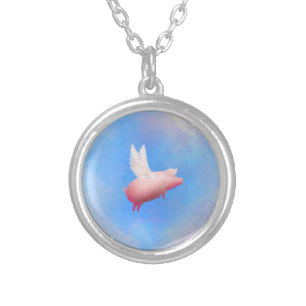 Flying Pig Necklace