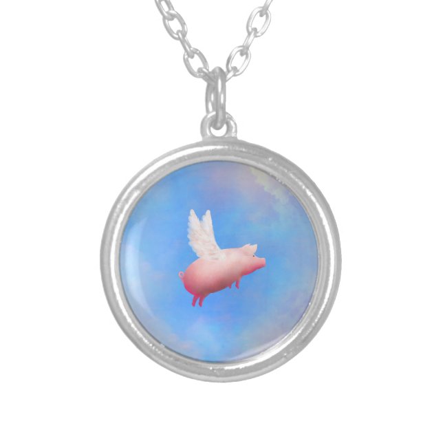 Flying Pig Necklace (Front)