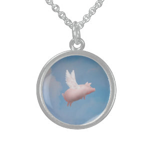 flying pig necklace