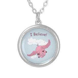 Flying Pig Necklace