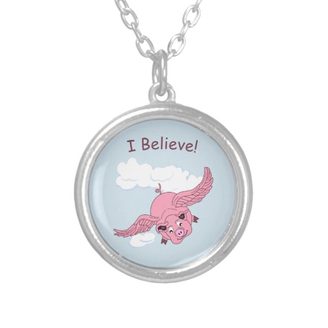 Flying Pig Necklace (Front)