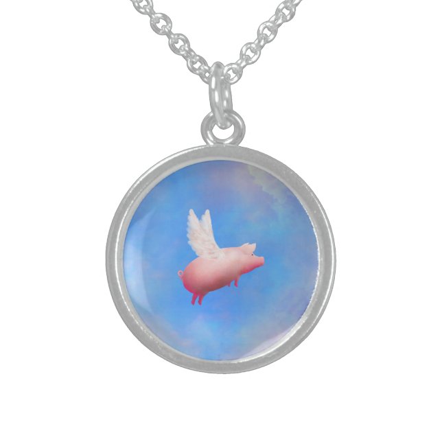 Flying Pig Necklace (Front)