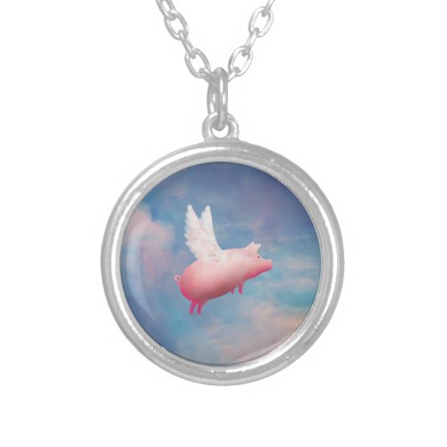 flying pig necklace