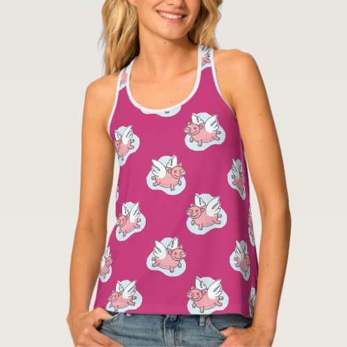 Flying Pig pattern Year Choose Color W Top
