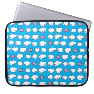 Flying Pig Patterned Laptop Sleeve