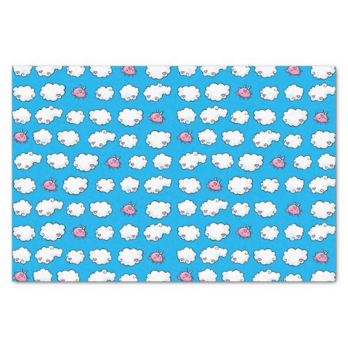 Flying Pig Patterned Tissue Paper