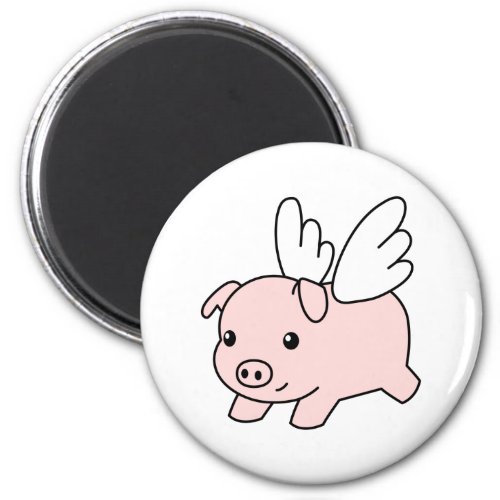 Flying Pig _ Piglet with Wings Magnet