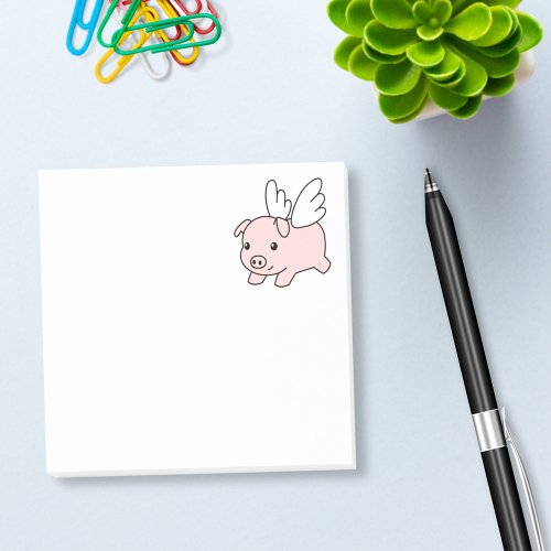 Flying Pig _ Piglet with Wings Post_it Notes