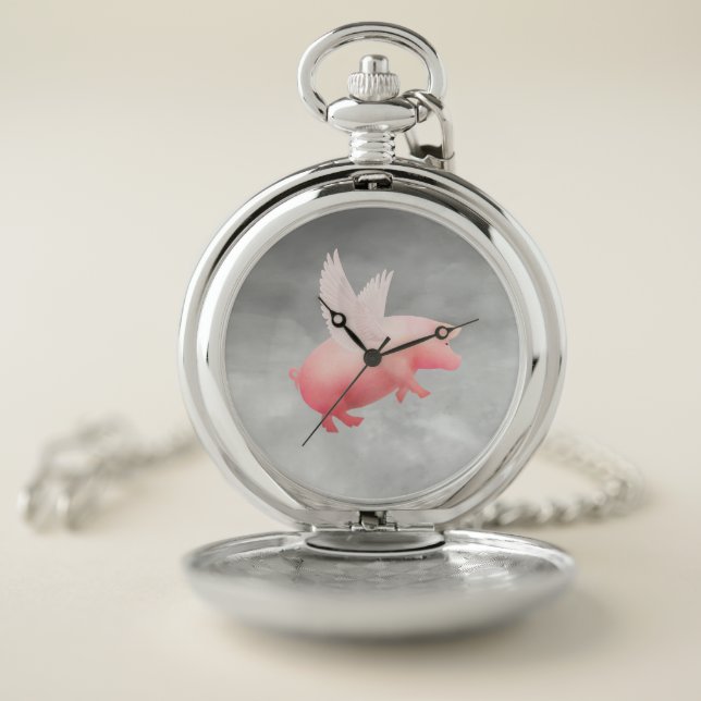 Flying Pig Pocket Watch (Inside)