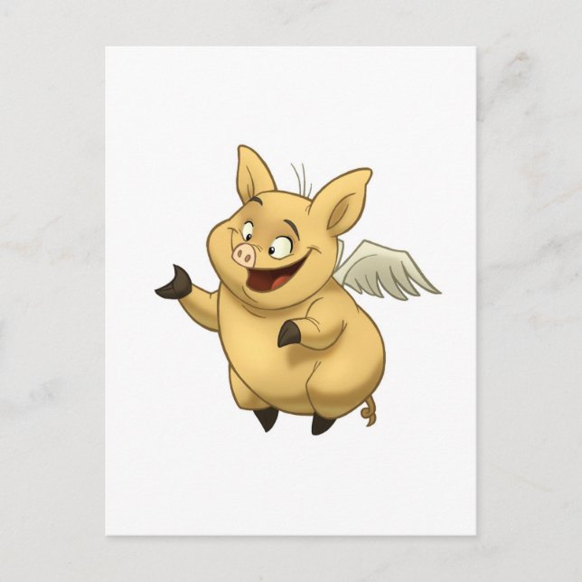 Flying Pig Postcard (Front)