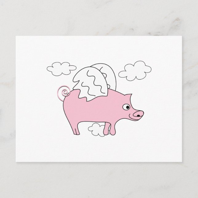 Flying Pig Postcard (Front)
