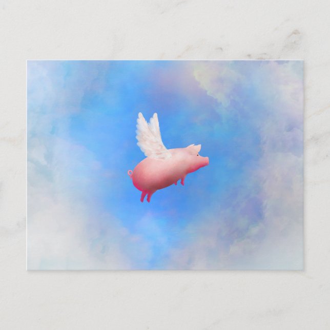 Flying Pig Postcard (Front)
