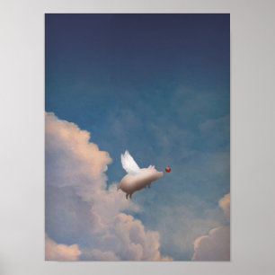 flying pig poster