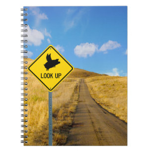 Flying Pig Sign Notebook