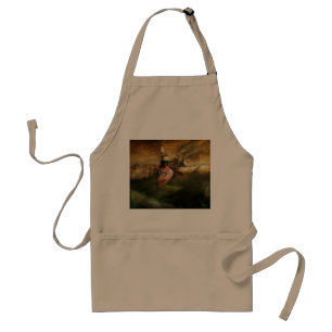 Flying Pig - Steampunk - The flying swine Adult Apron