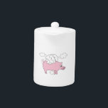 Flying Pig Teapot<br><div class="desc">Are you a pig lover? I love the term, “When pigs fly!”</div>