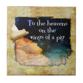 flying pig tile