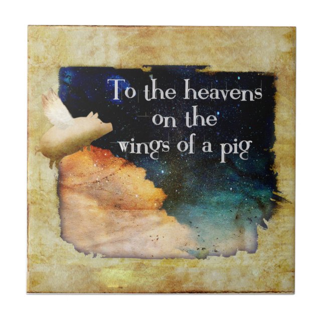 flying pig tile (Front)