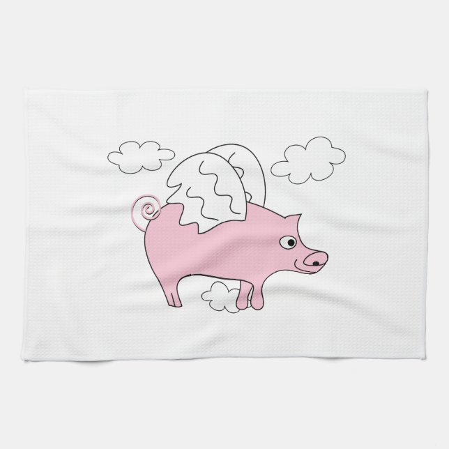 Flying Pig Towel (Horizontal)