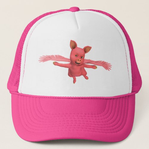 Flying Pig Trucker Hat