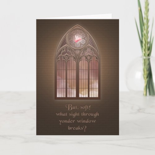 Flying Pig_What sight through yonder window Card