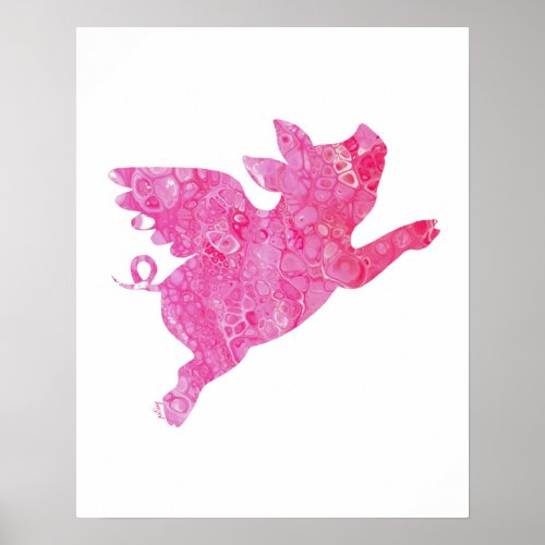 Flying Pig When Pigs Fly Flying Pig Poster