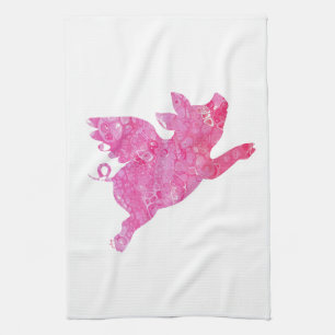 Flying Pig, When Pigs Fly, Kitchen Towel