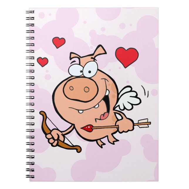 Flying Pig with Bow and Arrow Notebook (Front)