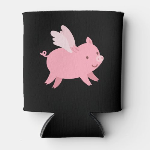 Flying Pig with Wings Fly Pig Lovers Can Cooler