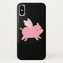 Flying Pig with Wings Fly Pig Lovers iPhone X Case