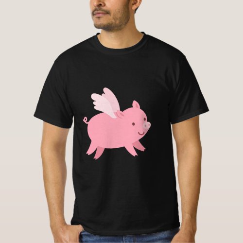 Flying Pig with Wings Fly Pig T_Shirt