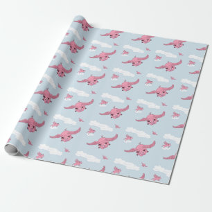 Flying Pig Wrapping Paper