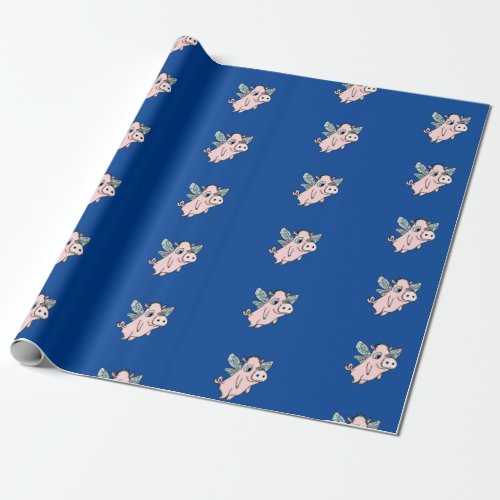 Flying Pig Wrapping Paper