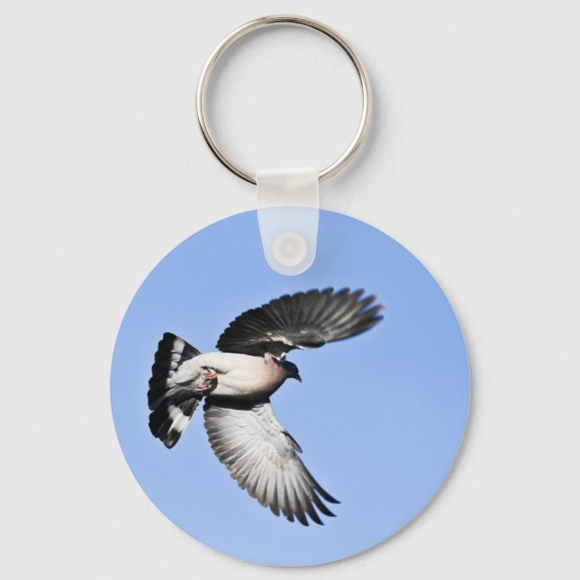 Flying Pigeon Keychain (Front)