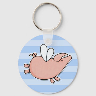 flying piggy keychain