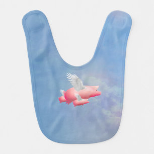 Flying Piglets Baby Bib