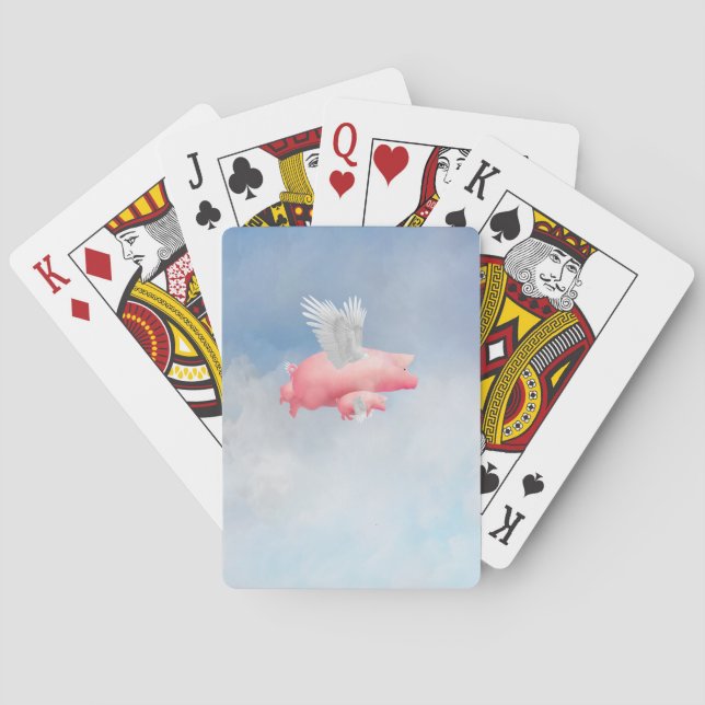 Flying Piglets Playing Cards (Back)