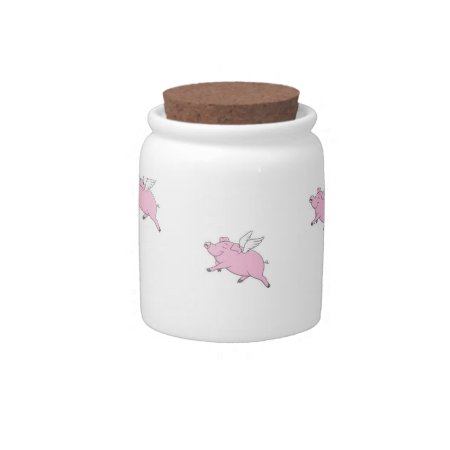 Flying Pigs Candy Jar