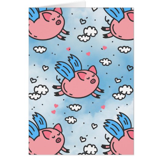 flying pigs cards (Front)