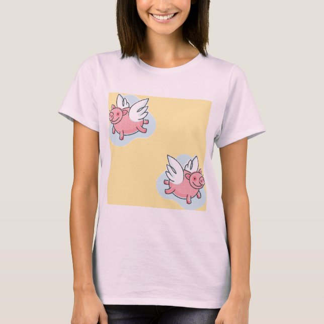 Flying Pigs for Chinese New Year 2019 Woman Tee (Front)