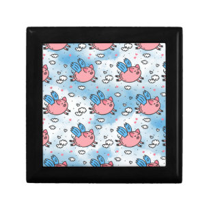 flying pigs keepsake box