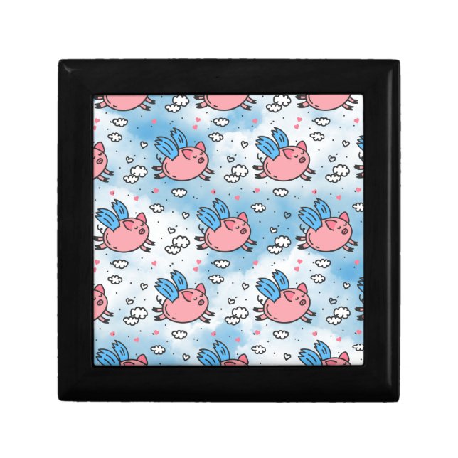 flying pigs keepsake box (Front)