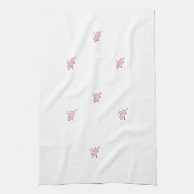 FLYING PIGS KITCHEN TOWELS (Vertical)