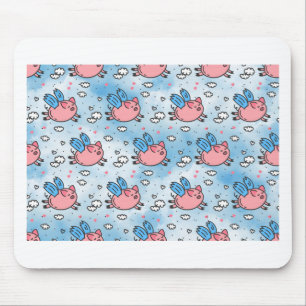 flying pigs mouse pad