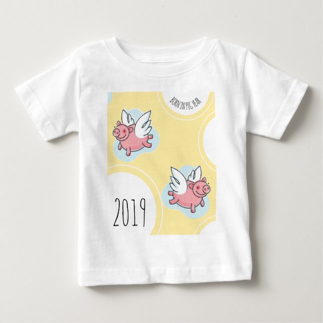 Flying Pigs New Baby B Tee (Front)