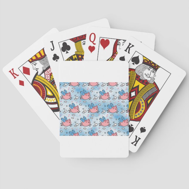 flying pigs poker cards (Back)