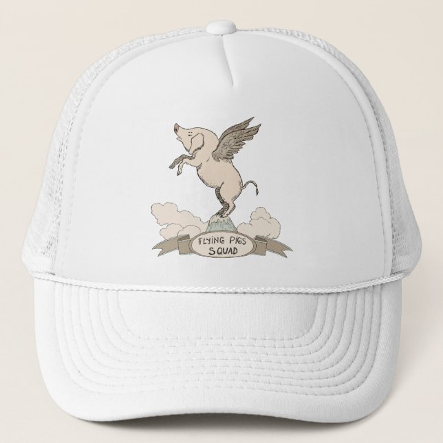 Flying Pigs Squad Trucker Hat (Front)