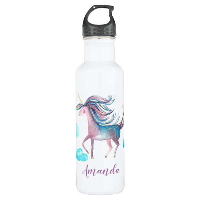 Flying Pony Stainless Steel Water Bottle (Front)
