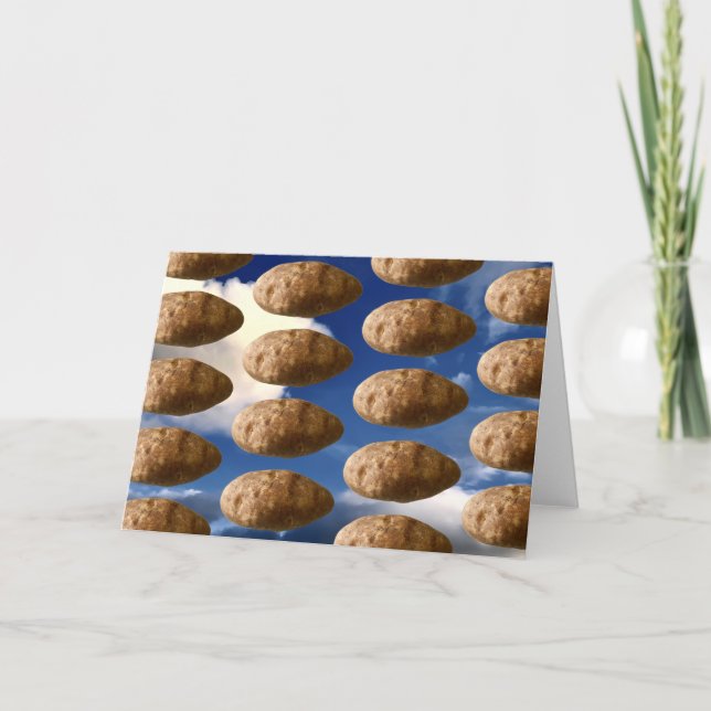 Flying Potatoes Space Potato Card (Front)