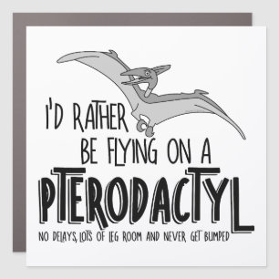 Flying Pterodactyl Dinosaur Airline Car Magnet